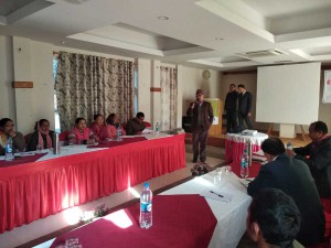 Mr.-Laxmikanta-Dhakal-Presedent-SEAN-presenting-paper-on-Surkhet-workshop