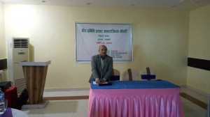 Mr.Yam-Narayan-Devkota-,-Secretory-MOLMAC-Province-5-adressing-on-butawal-Workshop